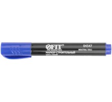 Маркер строительный перманентный, синий FIT IT