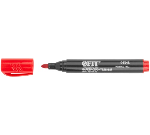 Маркер строительный перманентный, красный FIT IT