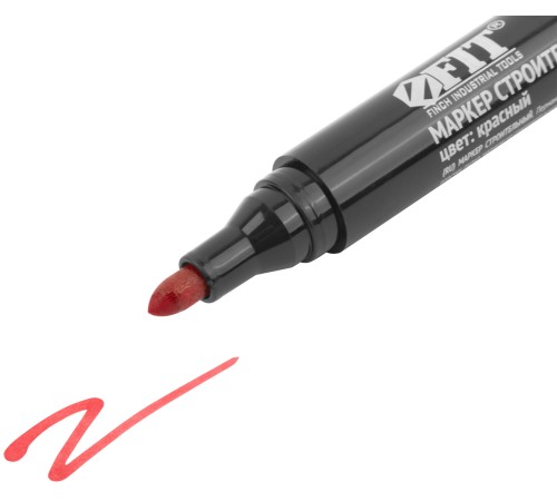 Маркер строительный перманентный, красный FIT IT
