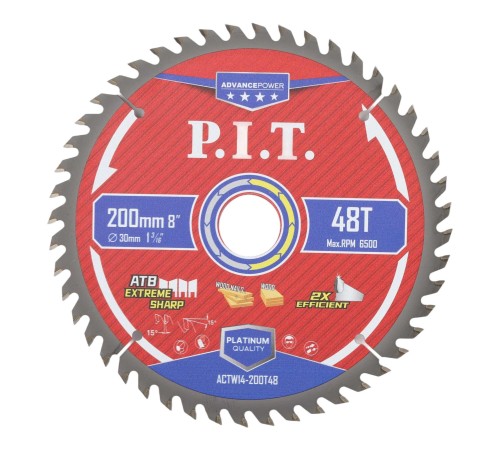 Диск пильный по дереву P.I.T. ACTW14-200T48