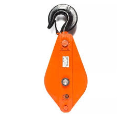 Блок монтажный однорольный с  крюком TOR HQG(L) K1-5,0 т с откидной щекой (T)