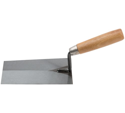 Кельма отделочная, инструментальная сталь, деревянная ручка 160 мм MOS