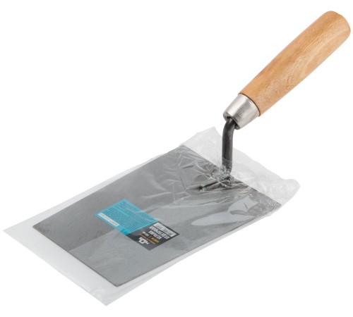 Кельма отделочная, инструментальная сталь, деревянная ручка 160 мм MOS