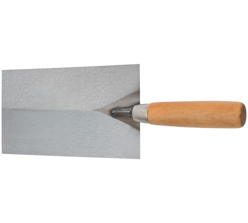 Кельма отделочная, инструментальная сталь, деревянная ручка 160 мм MOS
