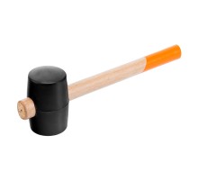 Киянка резиновая, 680 г, черная резина, деревянная рукоятка Sparta