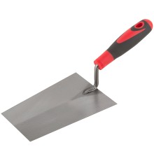 Мастерок каменщика, прорезиненная ручка 180 мм КУРС