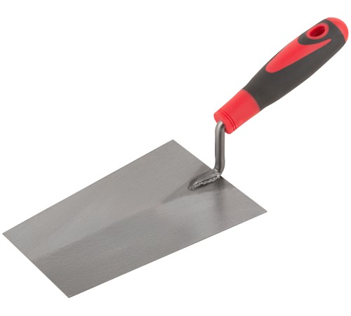 Мастерок каменщика, прорезиненная ручка 180 мм КУРС Мастерок каменщика, прорезиненная ручка 180 мм КУРС