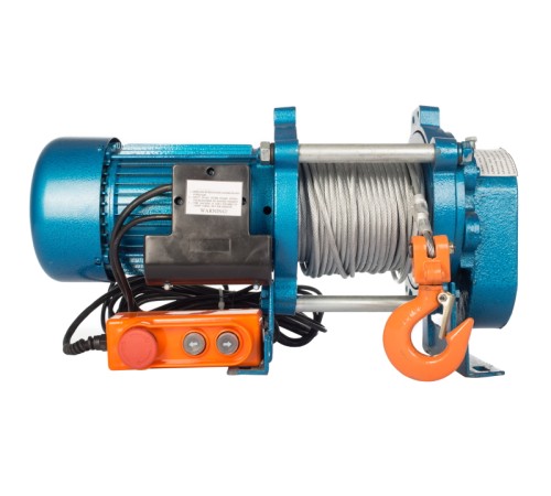 Лебедка электрическая  300/600 кг 100/50 м с канатом 220 В REM KCD