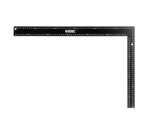 Угольник, 400 х 600 мм, алюминиевый, лазерная гравировка Denzel