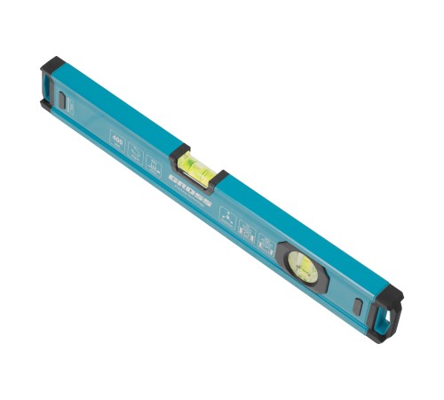 Уровень алюминиевый, магнит., фрезерованный, 2 глазка, 0,5 мм/м, 400 мм Gross