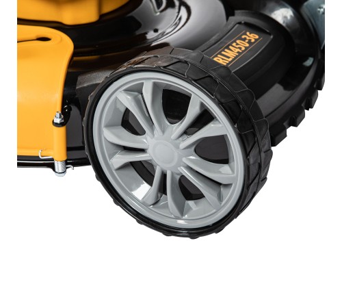 Газонокосилка аккумуляторная бесщеточная RLM450-36, Li-ion, 36 В, 4 Ач, 450 мм, травосборник 40 л Denzel