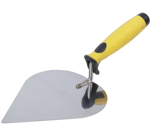 Мастерок нержавеющий, мягкая ручка, Профи, штукатура 190 мм FIT HQ