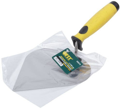 Мастерок нержавеющий, мягкая ручка, Профи, штукатура 190 мм FIT HQ