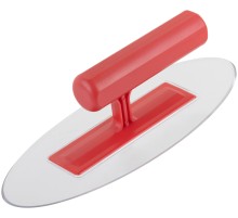 Гладилка пластиковая 220х90х3 мм, прозрачная овальная КУРС РОС