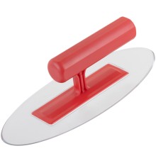 Гладилка пластиковая 220х90х3 мм, прозрачная овальная КУРС РОС