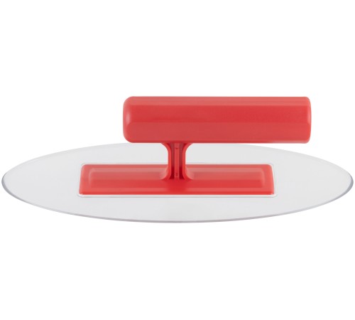 Гладилка пластиковая 220х90х3 мм, прозрачная овальная КУРС РОС