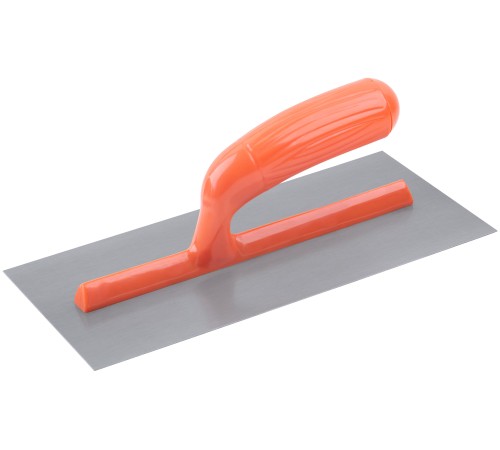 Гладилка стальная с пластиковой ручкой, 280х130 мм, плоская КУРС