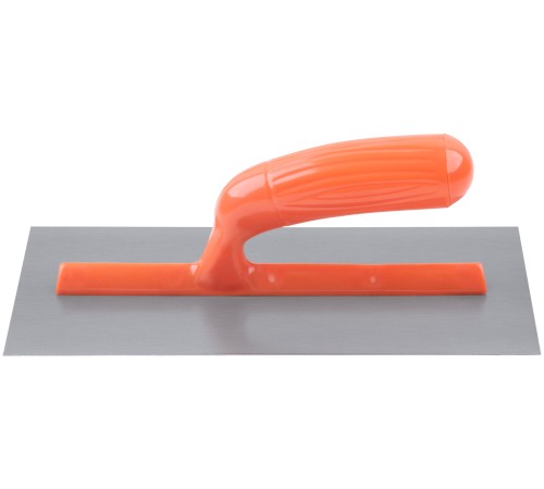 Гладилка стальная с пластиковой ручкой, 280х130 мм, плоская КУРС