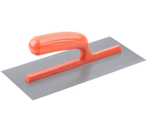 Гладилка стальная с пластиковой ручкой, 280х130 мм, плоская КУРС