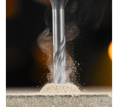 Бур по бетону, цельная крестовая пластина, 6x115 мм, SDS PLUS Denzel