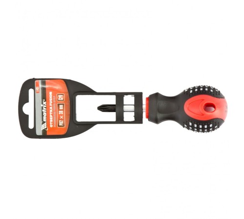 Отвертка Fusion, PH2 х 38 мм, CrV, трехкомпонентная рукоятка "Anti slip" Matrix Отвертка Fusion, PH2 х 38 мм, CrV, трехкомпонентная рукоятка "Anti slip" Matrix