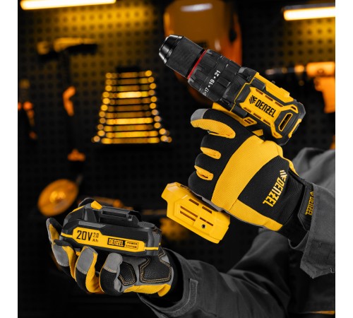 Дрель-шуруповерт аккумуляторная ударная бесщет. CIDH-BL-20, Li-Ion, 20 В// Denzel