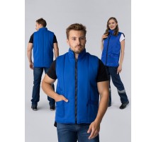 Жилет утепленный Универсальный (Смесовая, 210), васильковый