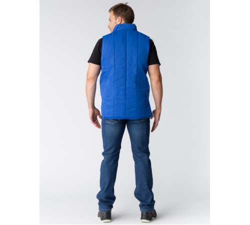 Жилет утепленный Универсальный (Смесовая, 210), васильковый