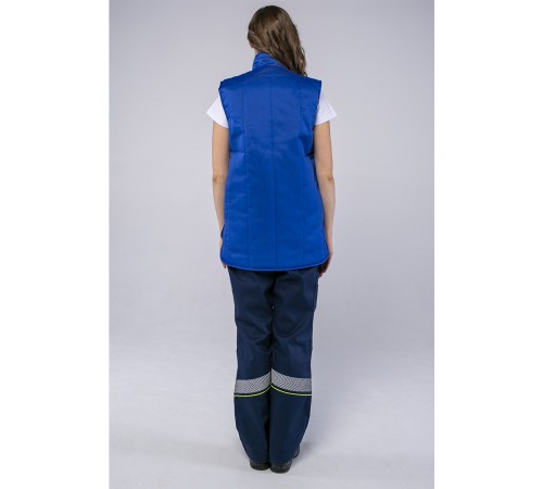 Жилет утепленный Универсальный (Смесовая, 210), васильковый