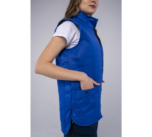 Жилет утепленный Универсальный (Смесовая, 210), васильковый