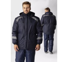 Куртка зимняя Прогресс (Оксфорд), темно-синий