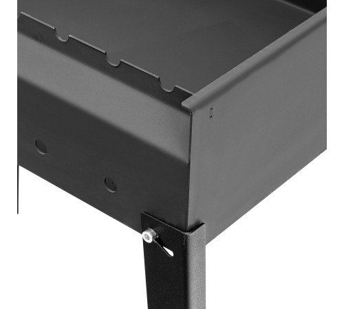 Мангал сварной, 605 х 375 х 138/640 мм, сталь 2 мм, Camping Palisad