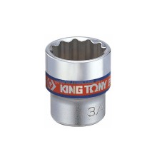 Головка торцевая стандартная двенадцатигранная 3/8", 7/8", дюймовая KING TONY 333028S
