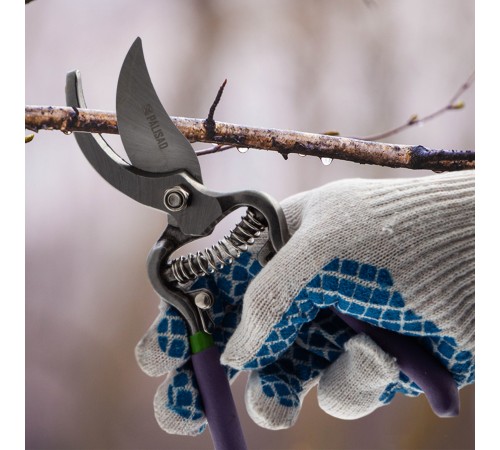 Секатор прямого реза 200 мм, обрезиненные рукоятки, Palisad