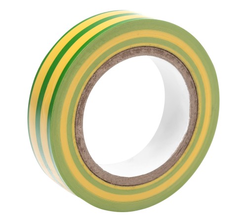 Изолента ПВХ, 15 мм х 10 м, желто-зеленая, 150 мкм Matrix