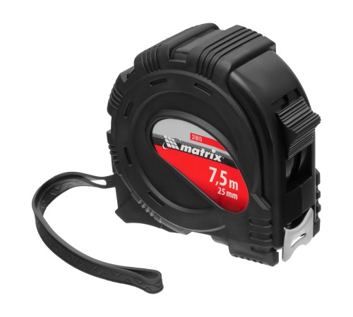 Рулетка Black,7,5 м х 25 мм,обрезиненный корпус Matrix Рулетка Black,7,5 м х 25 мм,обрезиненный корпус Matrix