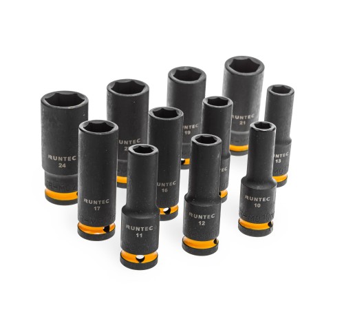 RUNTEC RT-ISPE53F Набор с пневмогайковертом, ударными головками и аксессуарами RUNTEC 1/2", 8-32 мм, CrMo в ложементе EVA, 53 предмета