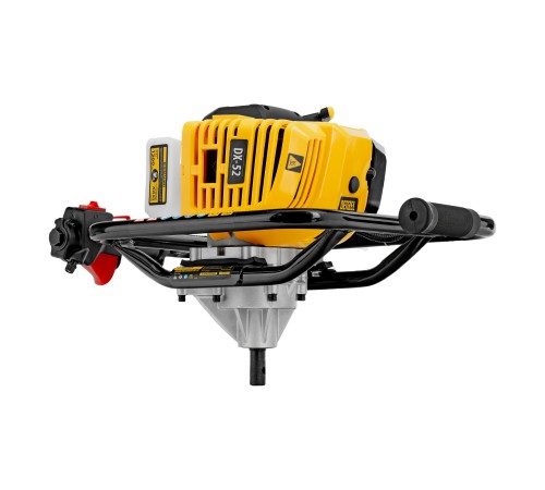 Мотобур DX-52, объём двигателя 52 см3, соединение 20 мм, без шнека Denzel