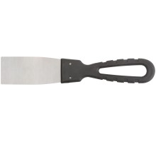 Шпатель, лезвие нержавеющая сталь, пластиковая ручка  40 мм MOS РОС