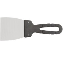 Шпатель, лезвие нержавеющая сталь, пластиковая ручка  80 мм MOS РОС