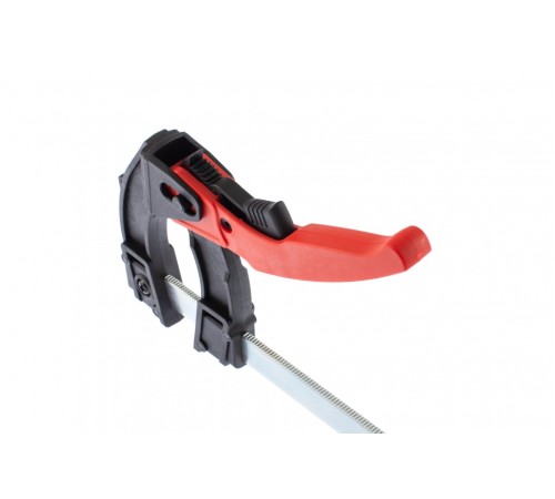 Струбцина реечная быстрозажимная, пластиковый корпус рычажно-храповой механизм, 250 х 90 х 340 мм, штанга 5 х 20 мм Matrix