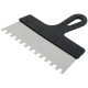 Шпатель фасадный нержавеющий зубчатый 250 мм / зуб 10 мм FIT IT
