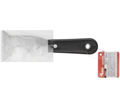 Шпатель многофункциональный малярный, пластиковая ручка 63 мм КУРС