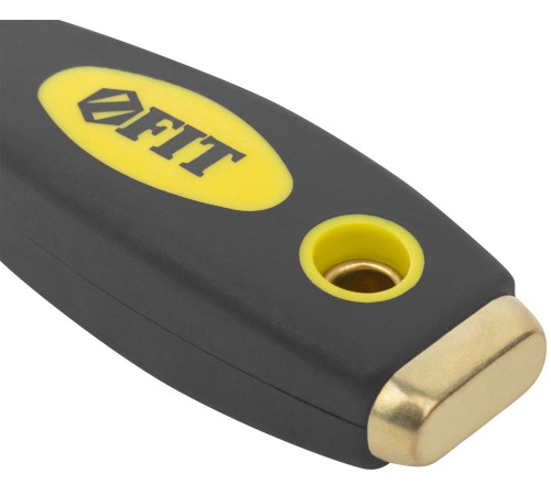 Шпатель для удаления ржавчины Профи, толщ. лезвия 1 мм, двухкомп.ручка с метал.бойком 1,5" (40 мм) FIT HQ