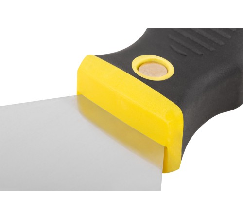 Шпатель для удаления ржавчины Профи, толщ. лезвия 1 мм, двухкомп.ручка с метал.бойком 4" (100 мм) FIT HQ