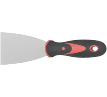 Шпатель, нерж.сталь, прорезиненная ручка 2,5" (63 мм) КУРС