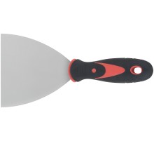 Шпатель, нерж.сталь, прорезиненная ручка  4" (100 мм) КУРС