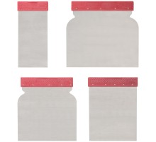 Шпатели металлические, набор 4 шт.("Япончик") 50/80/100/120 мм КУРС