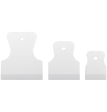 Набор шпателей резиновых 40/60/80мм, белые КУРС РОС