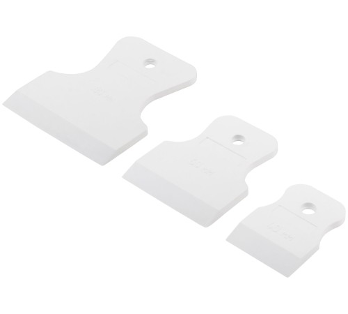 Набор шпателей резиновых 40/60/80мм, белые КУРС РОС